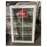 30 1/2 x 49 1/2 Mi Vinyl Fixed Window W/ Grid