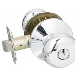 One Size SCHLAGE F51APLY625 Chrome Plymouth Keyed
