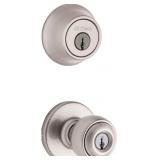 (X2)-Kwikset Polo Knob & Deadbolt Satin Nickel