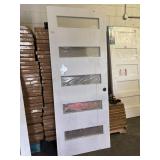 5-Lite Frosted Glass Door, LH Swing 32 x80