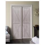 $269 RELIABILT Euro 60x80 Silver Oak Closet Door