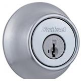 1 Count (Pack of 1) Kwikset 660 Deadbolt Lock, Sat