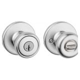 1 Pack Kwikset Tylo Entry Door Knob, Satin Chrome