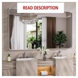 $330 77"L x 36"W 77x36 Inch Brushed Nickel Bathroo