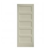 $197 80" x 32" 80x32 5-Panel Shaker White Door