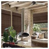 Espresso Bamboo Shade - 45.5 in. X 64 in.