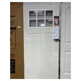 6-Lite Craftsman Glazed Door, Unfinished 36 x80