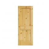 $198 32x80x1-3/8 2-Panel Arch V-Groove Pine Door