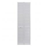 $151 30x80 in. Seabrooke Louver White Bi-Fold Door
