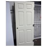 1 Lot of 5 32 x80 Interior Doors, Off-White