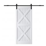 $348 36x84 MDF Rustic White Barn Door *NO HARDWARE