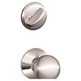 SCHLAGE F59 ORB 625 Orbit Knob, Bright Chrome