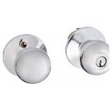 SCHLAGE Orbit Storeroom Knob, Chrome