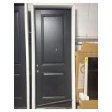 36 x98 Pre-Hung Exterior Door w/ Jamb, Black