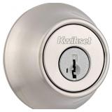 Round Kwikset 660 Deadbolt Lock, Satin Nickel
