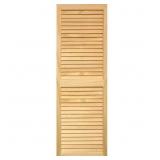 $111 15 x 43 in. Exterior Louvered Shutters Pair