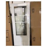 Mid-view Storm Door White, No Handle 31.5 x80