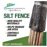 $930 (x15) Hanes 100-ft x 36-in Black Silt Fence