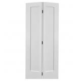 $328 36x80 Lincoln Park White Bi-fold Door