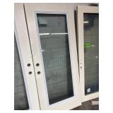 34 x79 Exterior Patio Door w/ Glass, White