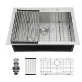 $261 30x20 in. Single Bowl Drop-In 16-Gauge Sink