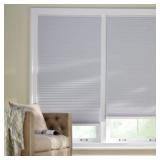 Shadow White Cordless Blackout Shades 59x48