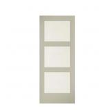 $280 84" x 36" 84x36 Frosted White Barn Door