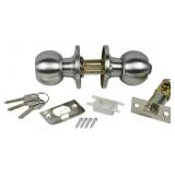 Door Lock, Brushed Nickel