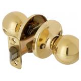 Kwikset Polo Passage Knob, Polished Brass