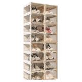 $180 8 Tiers 16 Pairs Foldable Shoe Rack, Large St