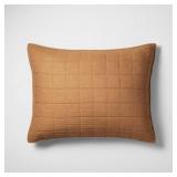 Heavyweight Linen Quilt Sham - Warm Brown