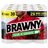 Brawny Tear-A-Square Paper Towels, 12 Rolls (2-6 p