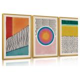 HPINUB Boho Framed Canvas Wall Art - 16"x24" ***BO