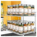 8-1/4" - 2 Tier LYNK Pull Out Spice Rack - 8-1/4"