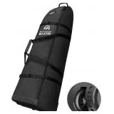 One Size Padded Golf Travel Bag with Wheels, 900D
