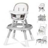 $140 15 in 1 Baby High Chair, Convertible, Grey