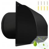 10 Inch 10 Inch Steel Hooded Wall Vent with Screen