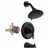 Gorgeous Matte Black Shower Faucet System
