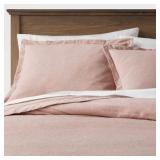 King Cotton Linen Duvet Set Terracotta