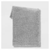 Chenille Throw Blanket Gray