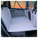 $109 Dog Car Seat Cover, Mesh Window, Grey