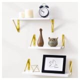 Fun Memories White Floating Shelves, Set of 3