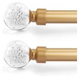 22-48 Inch Orger Gold Window Rods 22-48