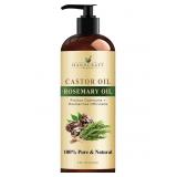 Castor Oil & Rosemary - 8 Fl Oz, 100% Pure