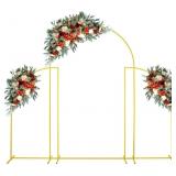 Arch Backdrop Stand Set of 3 Gold (7.2FT/5FT/5FT)