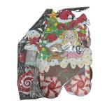 5-piece Grinch Xmas outdoor decor with lights