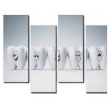Wocatton teeth smile, concept dental care art.