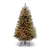 4.5ft Pre-Lit Artificial Christmas Tree ***BOX DAM