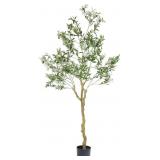 $130 Tall Faux Olive Tree, 7ft Realistic ***BOX DA