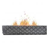 Large Faceted ROUNDFIRE Tabletop Fire Pit, Concret